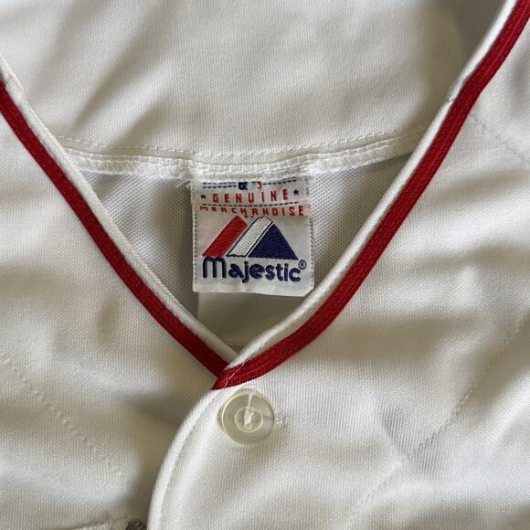 Los Angeles Angels Jersey  Boys XL White Majestic Sewn MLB Baseball - Picture 2 of 4